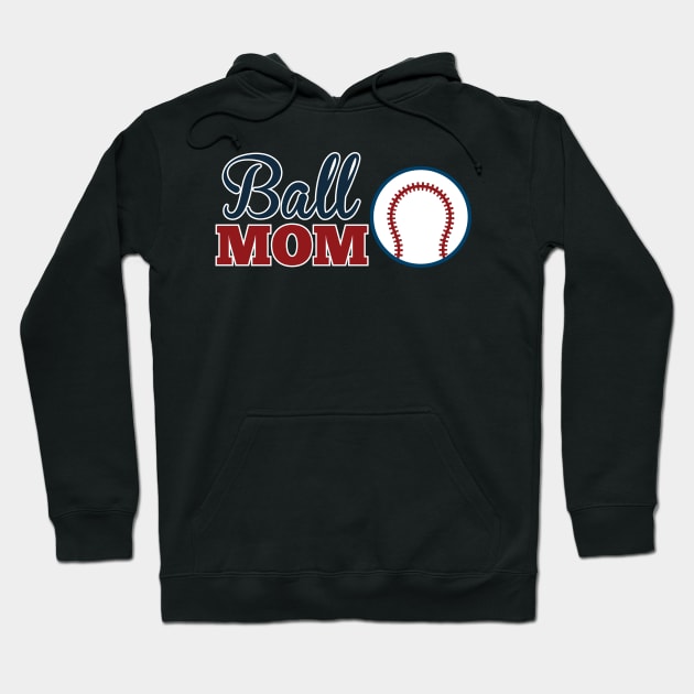 Ball Mom Cute Baseball/Softball Mom Hoodie by theperfectpresents